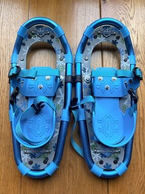 L.L. Bean Kids Blue Snowshoe Set-Winter Walkers 16”